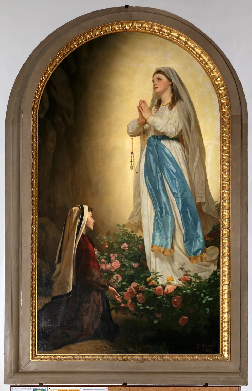 Apparizione della Madonna a Bernadette di Lourdes, 1879 - Chiesa del Sacro Cuore, Firenze